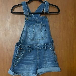 Size 5 dark blue denim overalls
